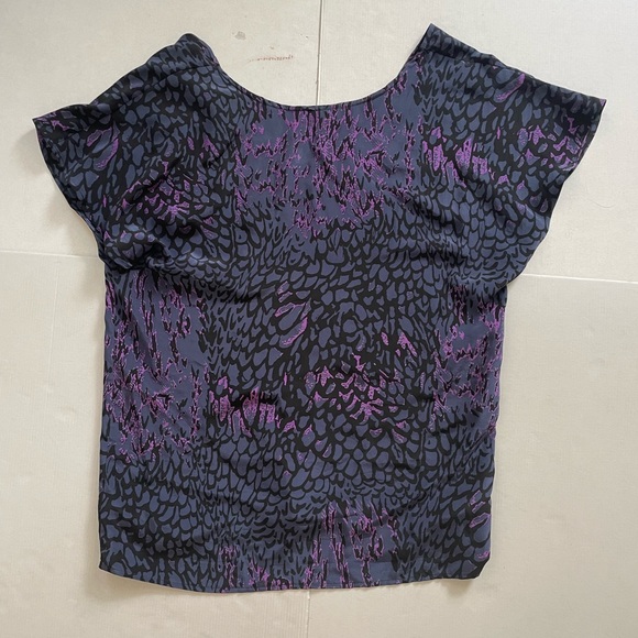 Plenty by Tracy Reese exclusive for Barneys, Silk Leopard Top, Size Small - Picture 1 of 6